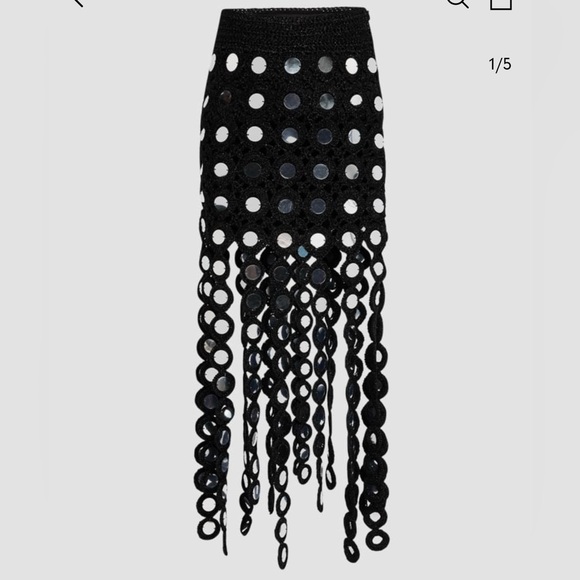 Simon Miller Black Mirror Beep Beep Maxi Skirt - New w/ tags - stretchy waist! - Picture 1 of 5
